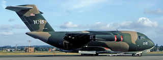 The McDonnell Douglas YC-15, which formed the basis of the C-17. (Steve Fitzgerald)